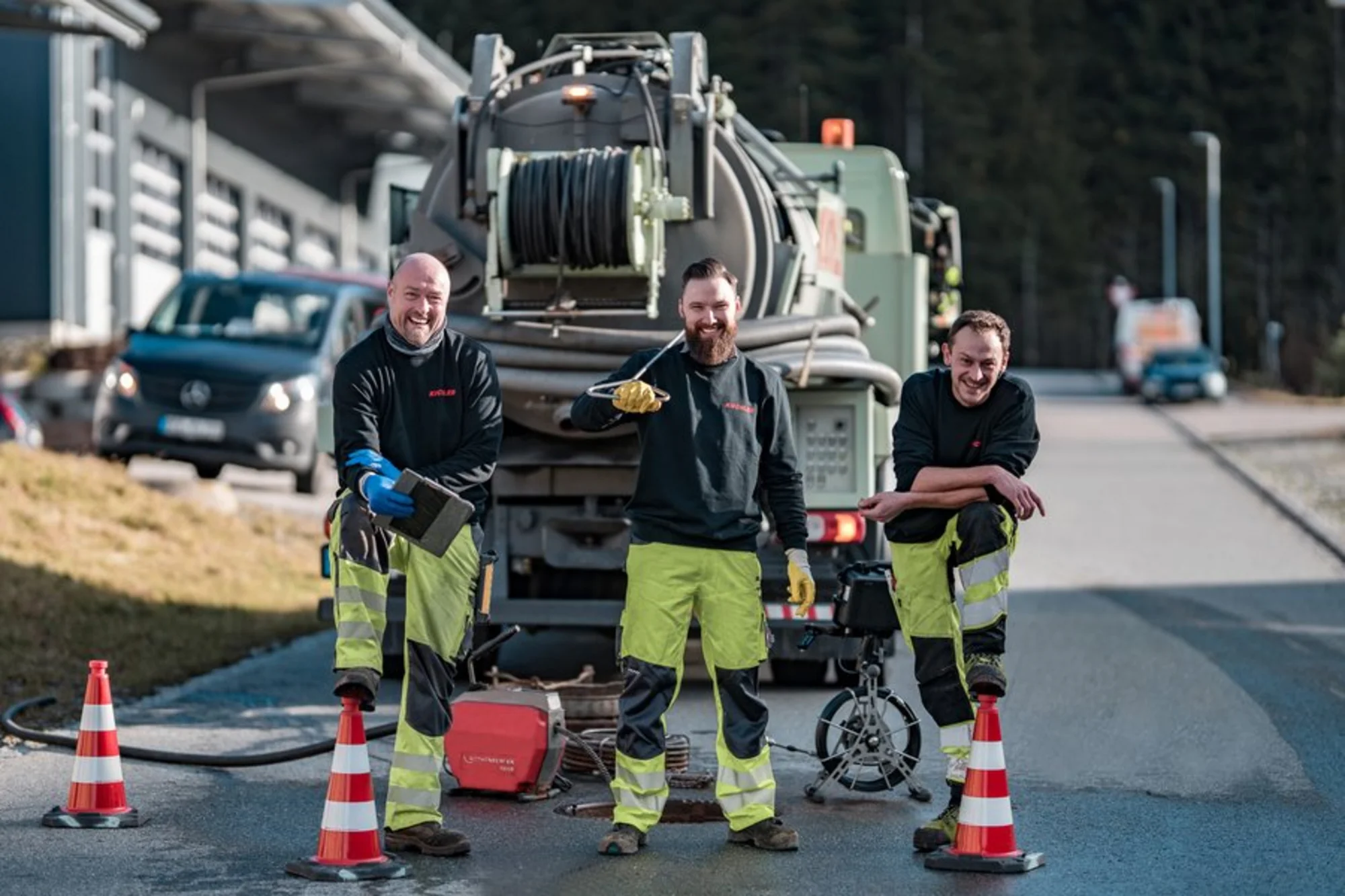 Kanalreinigung in Mülheim-Kärlich mit modernem Spülfahrzeug